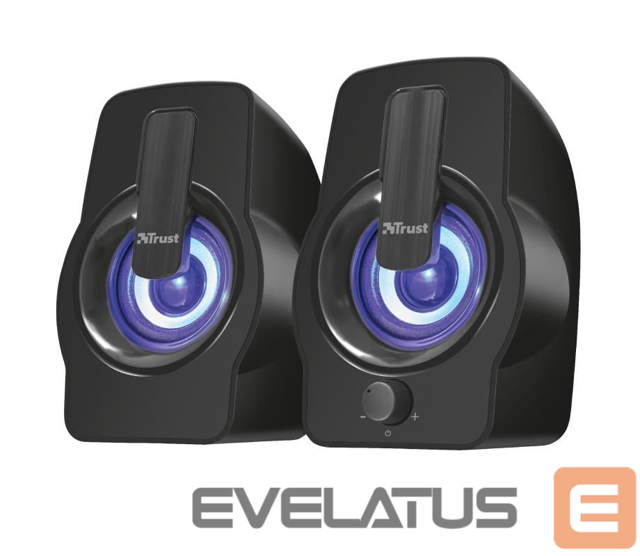 juhtmega kõlarid Trust Speaker||Gemi RGB|P.M.P.O. 12 Watts|1xAudio-In|Black|22948