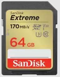 Other Computer Accessory SANDISK BY WESTERN DIGITAL  MEMORY SDXC 64GB UHS-1/SDSDXV2-064G-GNCIN SANDISK 
