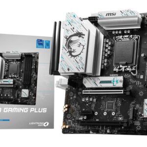 Intel protsessori emaplaat MSI  Mainboard||Intel B760 Express|LGA1700|Micro-ATX|Memory DDR5|Memory slots 4|1xPCI-Express 3.0 1x|1xPCI-Express 4.0 4x	|1xPCI-Express 4.0 16x|2xM.2|2xHDMI|2xDisplayPort|2xUSB 2.0|4xUSB 3.2|1xPS/2|1xRJ45|3xAudio port|B760MGAMINGPLUSWIFI 