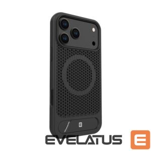 Back panel cover Evelatus Apple iPhone 17 Pro Max Premium Case Magsafe With Stand Plastic Black