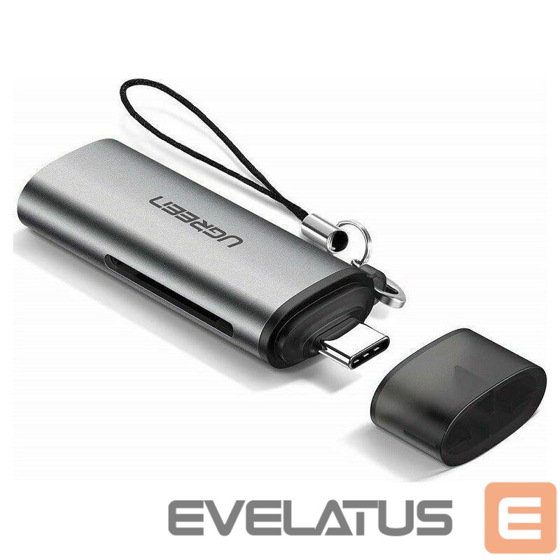 Parveidotājs Ugreen UGREEN USB-C Card Reader For TF/SD Grey