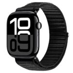 Siksniņa Dux Ducis  Apple Watch 42/44/45/46/49MM YE Nylon Braided Loop Wrist Strap Black