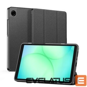 Book case Dux Ducis  Galaxy Tab A9 / Tab A11 Domo Series Tri-fold Stand PU Leather Tablet Cover Black