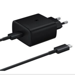 Adaptrid Samsung  EP-TA845EBE + EP-DW767JBE Samsung 45W Travel Charger + USB-C/USB-C Data Cable Black (OOB Bulk) Black