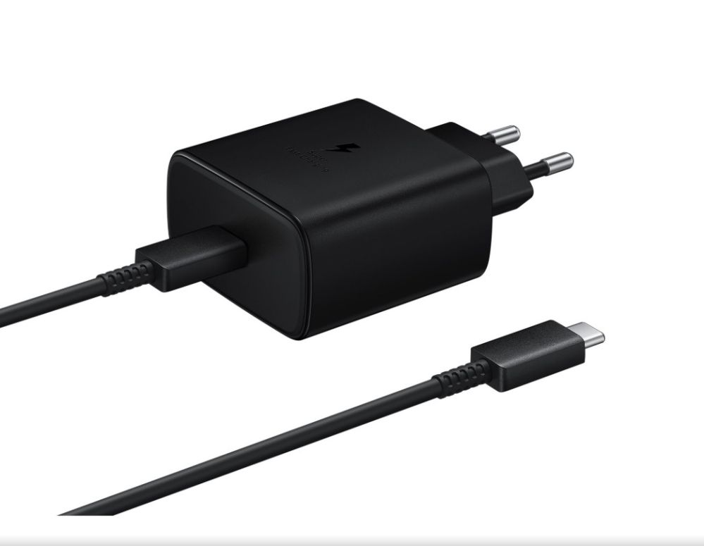 Adaptrid Samsung EP-TA845EBE + EP-DW767JBE Samsung 45W Travel Charger + USB-C/USB-C Data Cable Black (OOB Bulk) Black