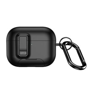 Maciņš austiņām Dux Ducis Apple AirPods Pro 3 PECQ Series PC+TPU Cover with Hook Black
