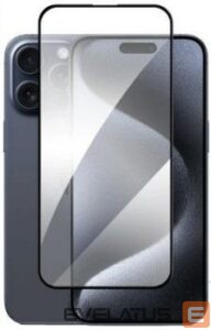 Protective glass Evelatus Apple iPhone 16 Pro Max 2.5D Full Cover Glass Anti-Static Light Black