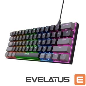 Computer keyboard Trust  KEYBOARD USB GAMING GXT867/ACIRA MINI 24882 