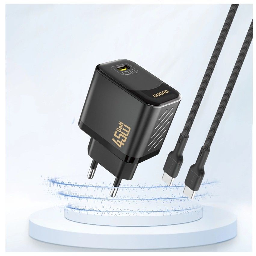 Adaptrid Dudao Dudao A28 45W GaN USB-C Wall Charger - Black Black
