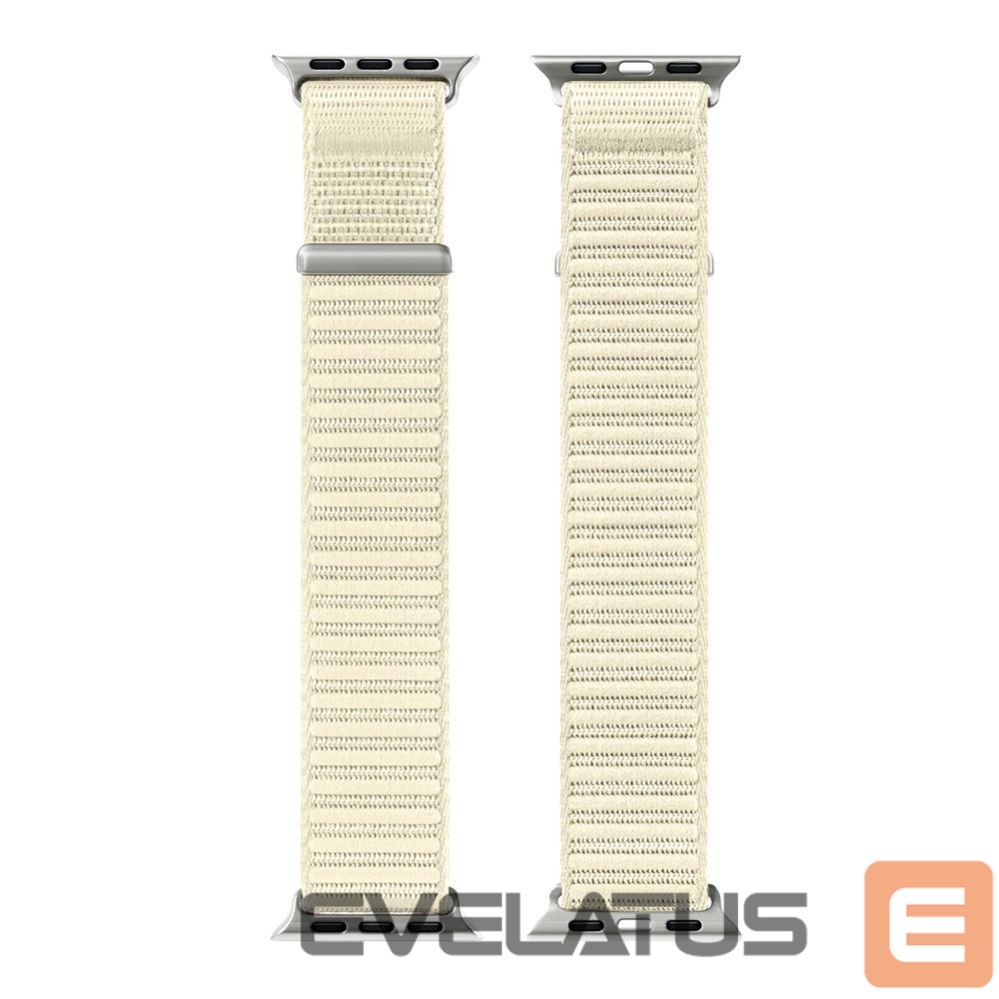 Rihm Dux Ducis Apple Watch 42/44/45/46/49MM YE Nylon Braided Loop Wrist Strap Starlight