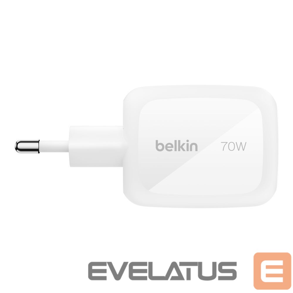 Adaptrid Belkin BOOSTCHARGE 70w 2C1A Wall Charger with interchangable plug tips UK, EU, US White