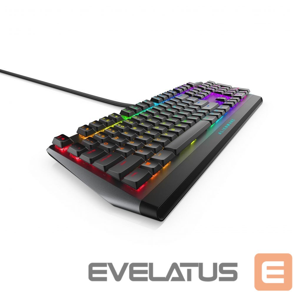 Computer keyboard Dell AW510K Mechanical Gaming Keyboard, RGB LED light, EN, Dark Gray, Wired