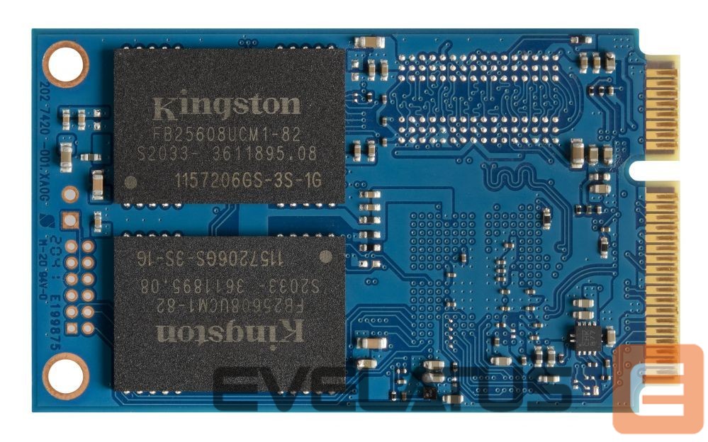 Kõvaketas SSD Kingston KC600 256 GB, SSD interface mSATA, Write speed 500 MB/s, Read speed 550 MB/s