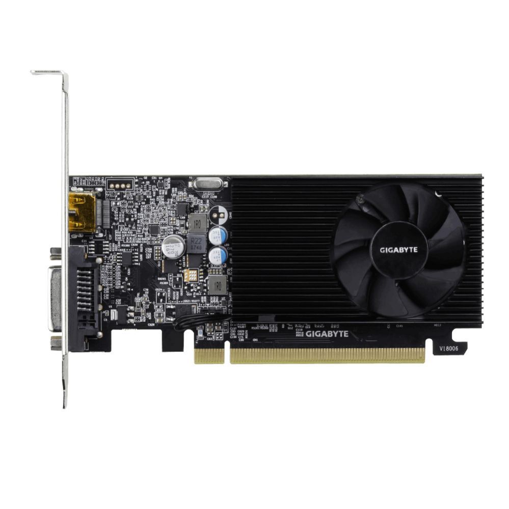 Графическая карта / Видеокарты Gigabyte GV-N1030D4-2GL 1.0 NVIDIA, 2 GB, GeForce GT 1030, DDR4, PCI Express 3.0, Processor frequency 1417 MHz, DVI-D ports quantity 1, HDMI ports quantity 1, Memory clock speed 2100 MHz