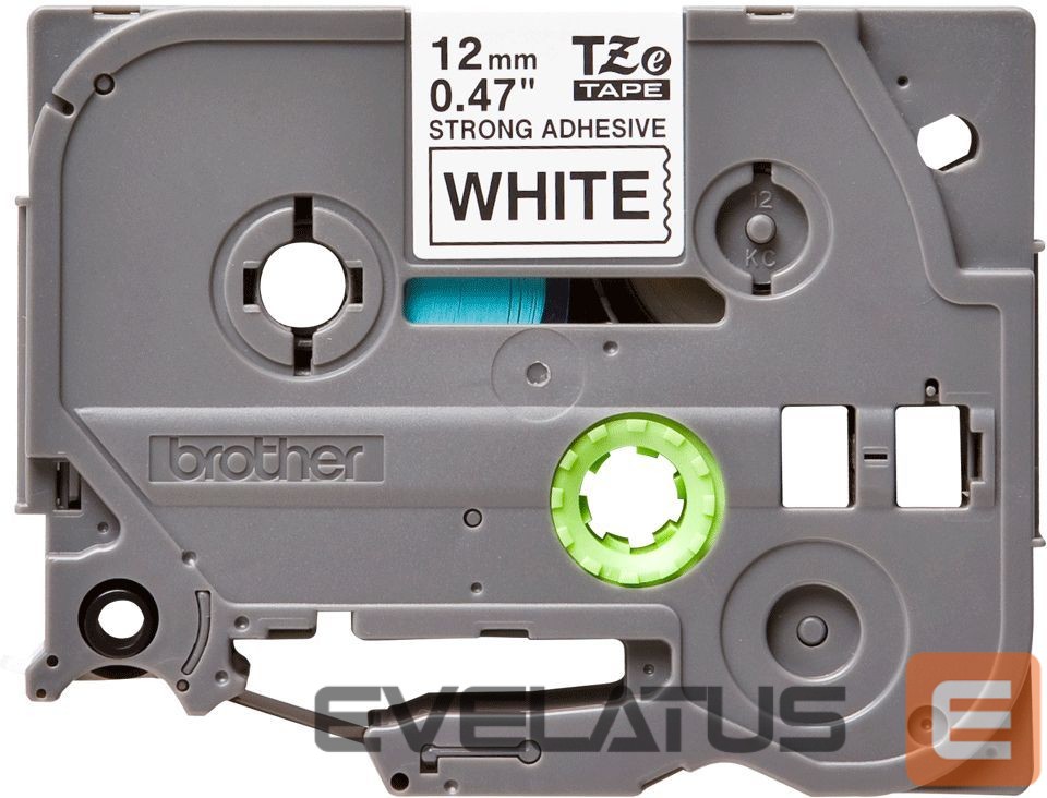 Tarvikud ja tarvikud Brother TZ-S231 Strong Adhesive Laminated Tape Black on White, TZe, 1.2 cm, 8 m