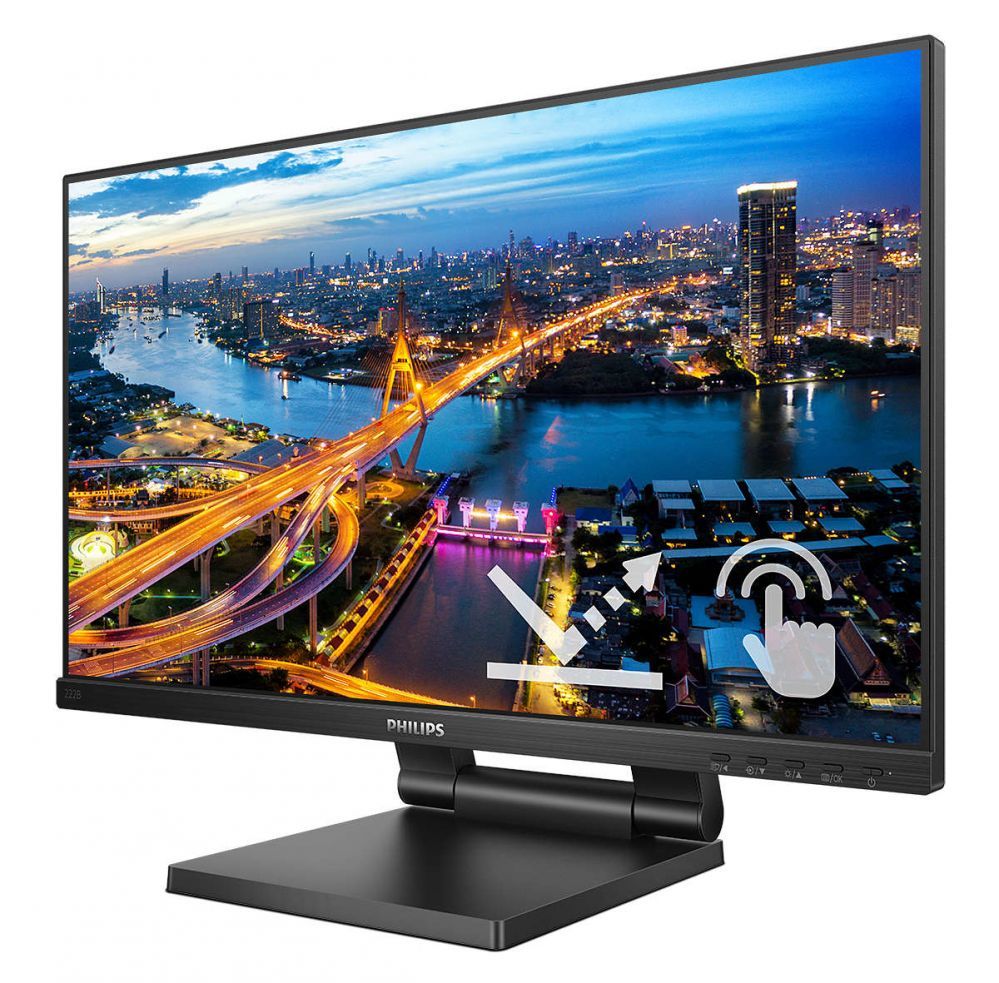 Monitorid Philips 222B1TC/00 21.5" IPS/1920x1080,16:9, 250cd/m²,4ms/HDMI DP USB