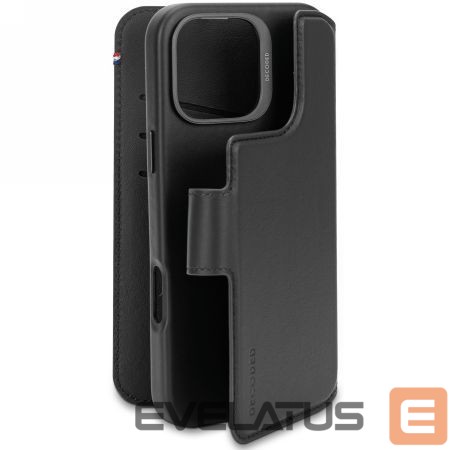 Muu telefoni lisavarustus Decoded Decoded Leather Detachable Wallet MagSafe Case with Wallet for iPhone 16 Pro Max - Black