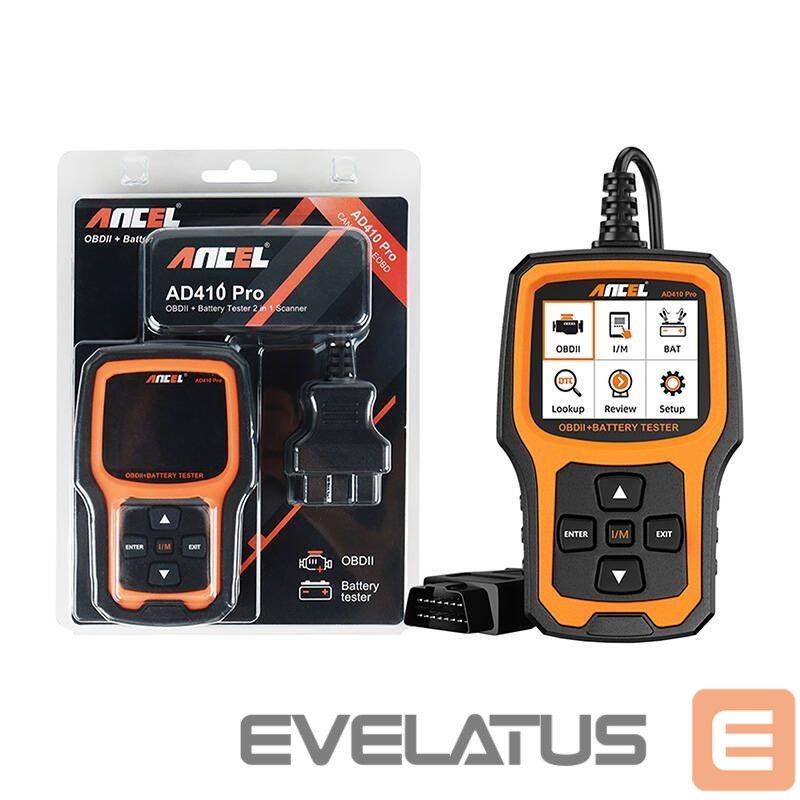 Muud väikesed kodumasinad Ancel 2in1 Diagnostic Scanner OBD2 and Battery Tester Ancel AD410 PRO