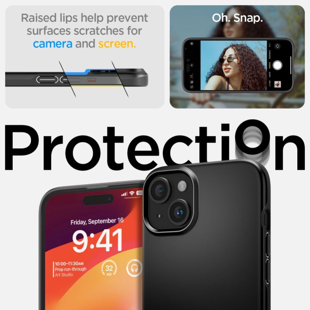 Citas preces Spigen Black