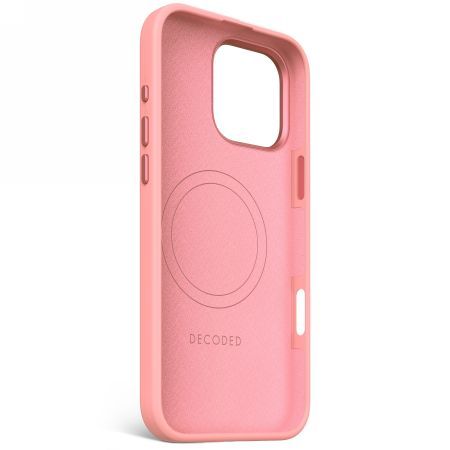 Muud kaubad Decoded Decoded AntiMicrobial Silicone Stacks Backcover with MagSafe for iPhone 16 Pro Max - Pink