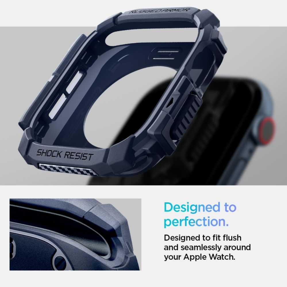 Muud kaubad Spigen Spigen Rugged Armor Case for Apple Watch 10 46mm - Navy Blue