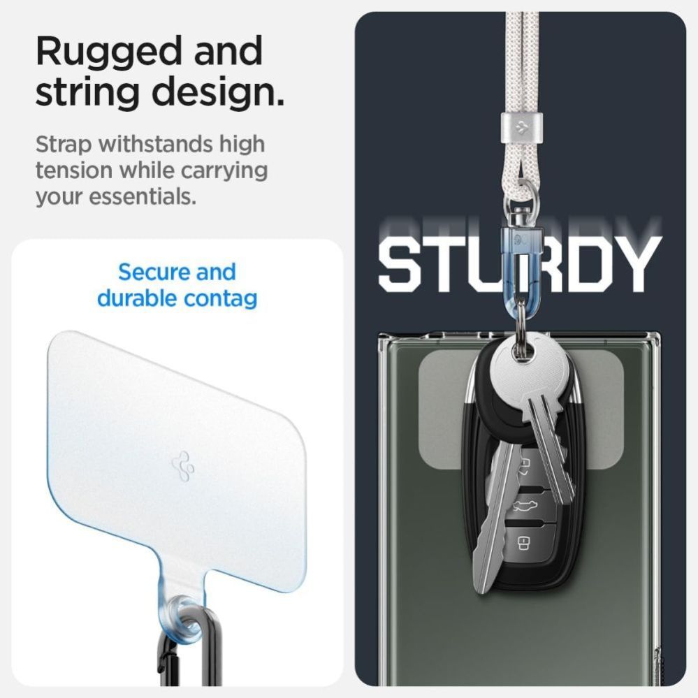 Muud kaubad Spigen Spigen Universal Set Lanyard and Pendant - White