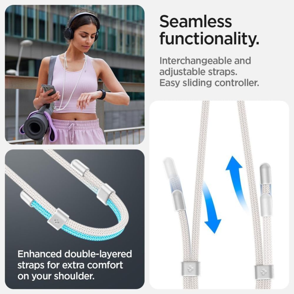 Muud kaubad Spigen Spigen Universal Set Lanyard and Pendant - White