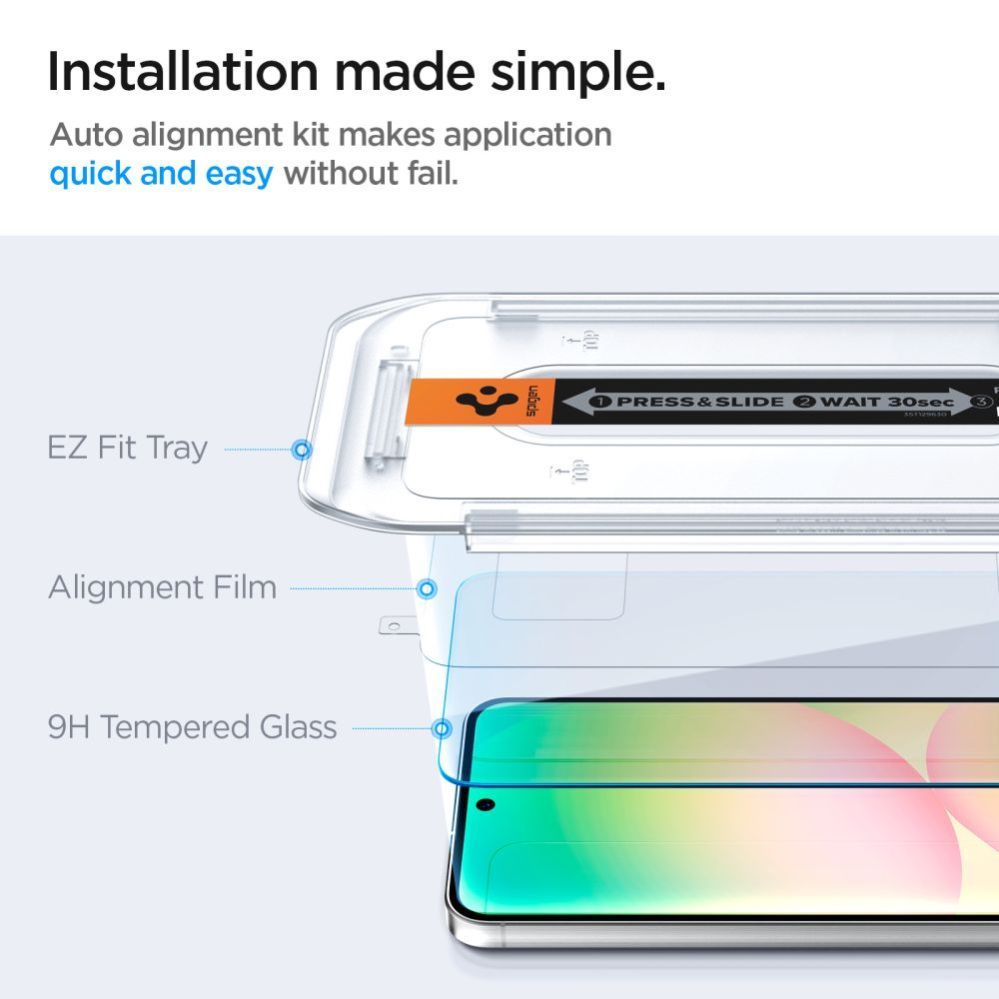 Citas preces Spigen Spigen Glas.tR EZ Fit Tempered Glass for Samsung Galaxy S24 FE (2 pcs.)