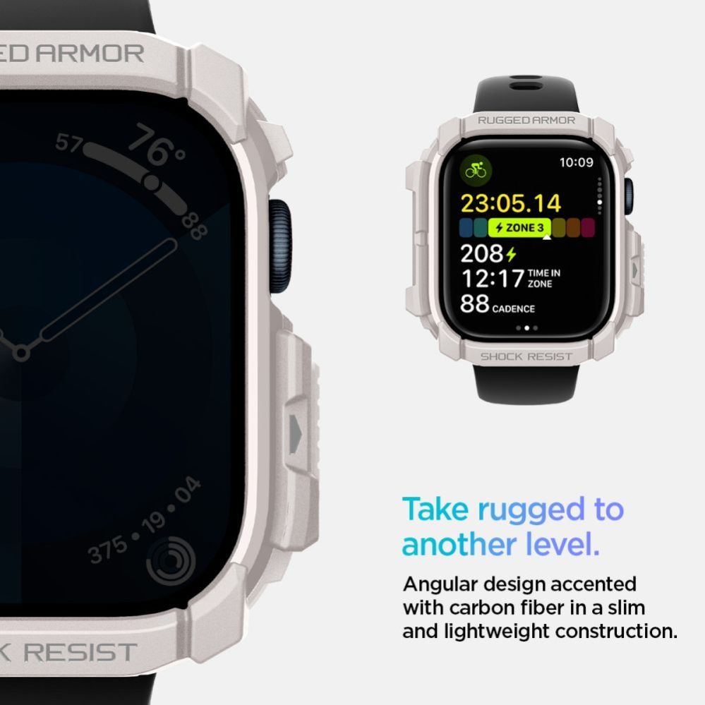 Muud kaubad Spigen Spigen Rugged Armor Strap for Apple Watch 10 46mm - Beige