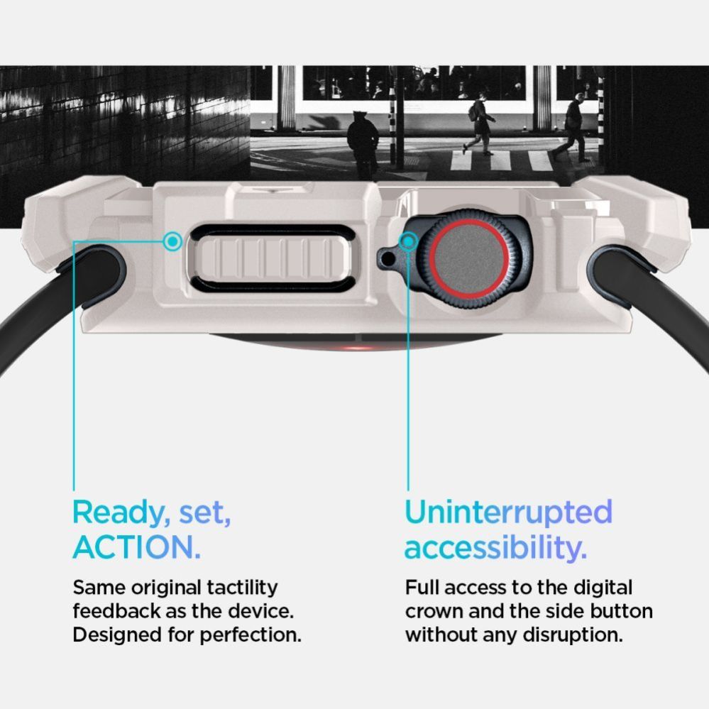 Muud kaubad Spigen Spigen Rugged Armor Strap for Apple Watch 10 46mm - Beige