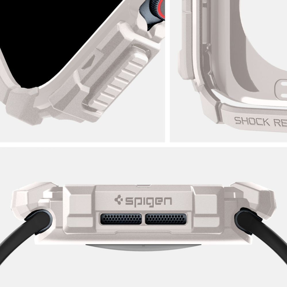Muud kaubad Spigen Spigen Rugged Armor Strap for Apple Watch 10 46mm - Beige