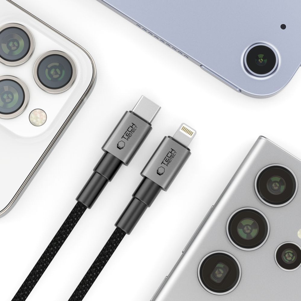 Muud kaubad Tech-Protect Tech-Protect Ultraboost DNA USB-C / Lightning PD27W/3A cable 200 cm - gray