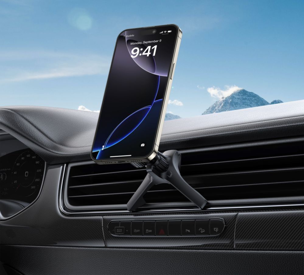 Citas preces Tech-Protect Tech-Protect N53 Car Air Vent Holder with MagSafe Rings - Black