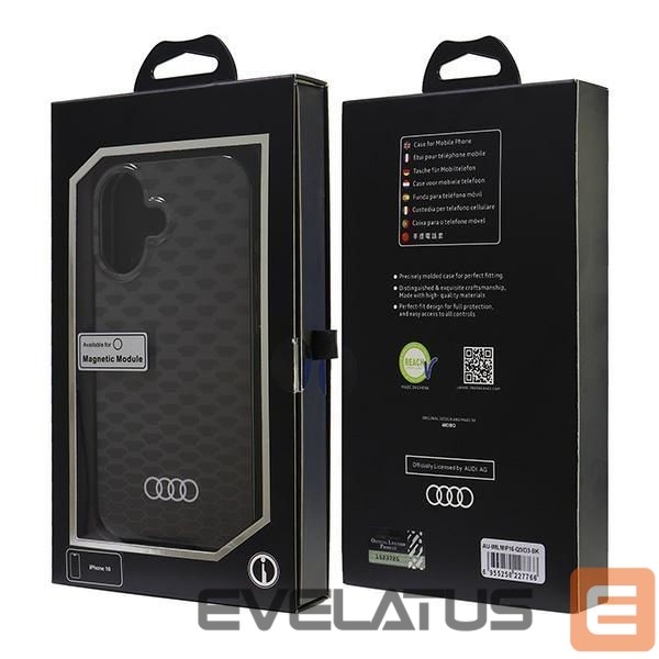 Muud kaubad Audi Audi IML Stitching Pattern MagSafe iPhone 16 6.1" black/black hardcase AU-IMLMIP16-Q5/D3-BK