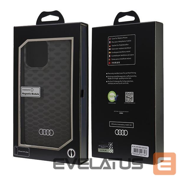 Muud kaubad Audi Audi IML Stitching Pattern MagSafe iPhone 16 Pro Max 6.9" black/black hardcase AU-IMLMIP16PM-Q5/D3-BK
