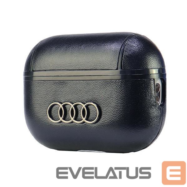 Muud kaubad Audi Audi Leather Big Logo AirPods Pro 2 cover black/black AU-APP2-GT/D3-BK
