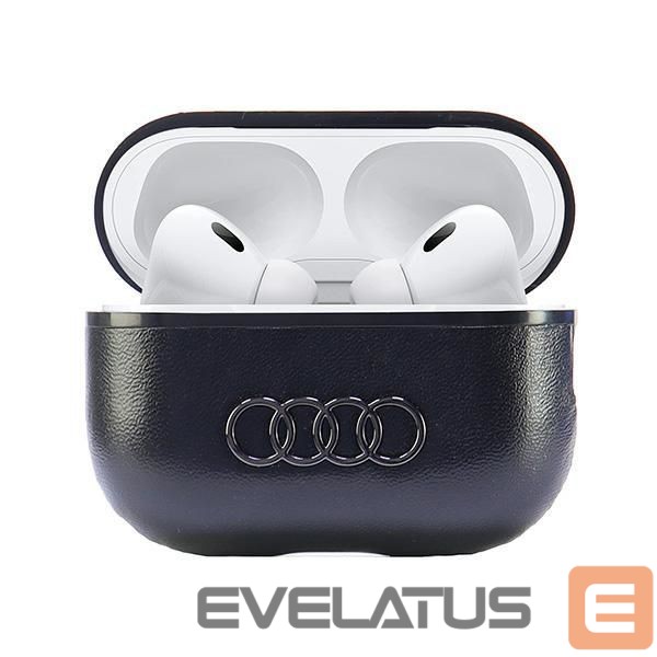 Muud kaubad Audi Audi Leather Big Logo AirPods Pro 2 cover black/black AU-APP2-GT/D3-BK