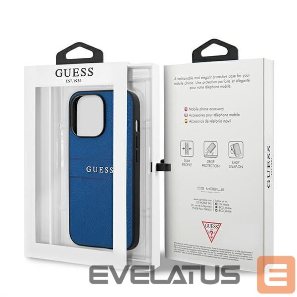 Muud kaubad Guess Guess Saffiano Strap Case for iPhone 13 Pro Max 6.7" - Blue