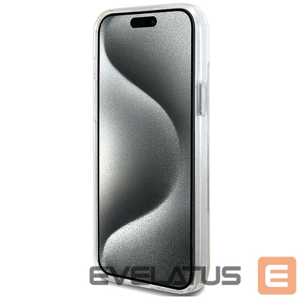 Muud kaubad Guess Guess GUHMP15MHRSGSD iPhone 15 Plus / 14 Plus 6.7" transparent/transparent hardcase Ring Stand Script Glitter MagSafe