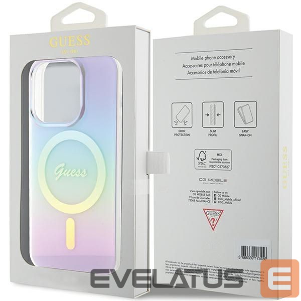 Muud kaubad Guess Guess GUHMP15XHITSU iPhone 15 Pro Max 6.7" purple/purple hardcase IML Iridescent MagSafe