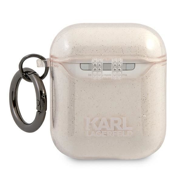 Citas preces Karl Lagerfeld Karl Lagerfeld Glitter Choupette Case for AirPods 1 / 2 - Gold
