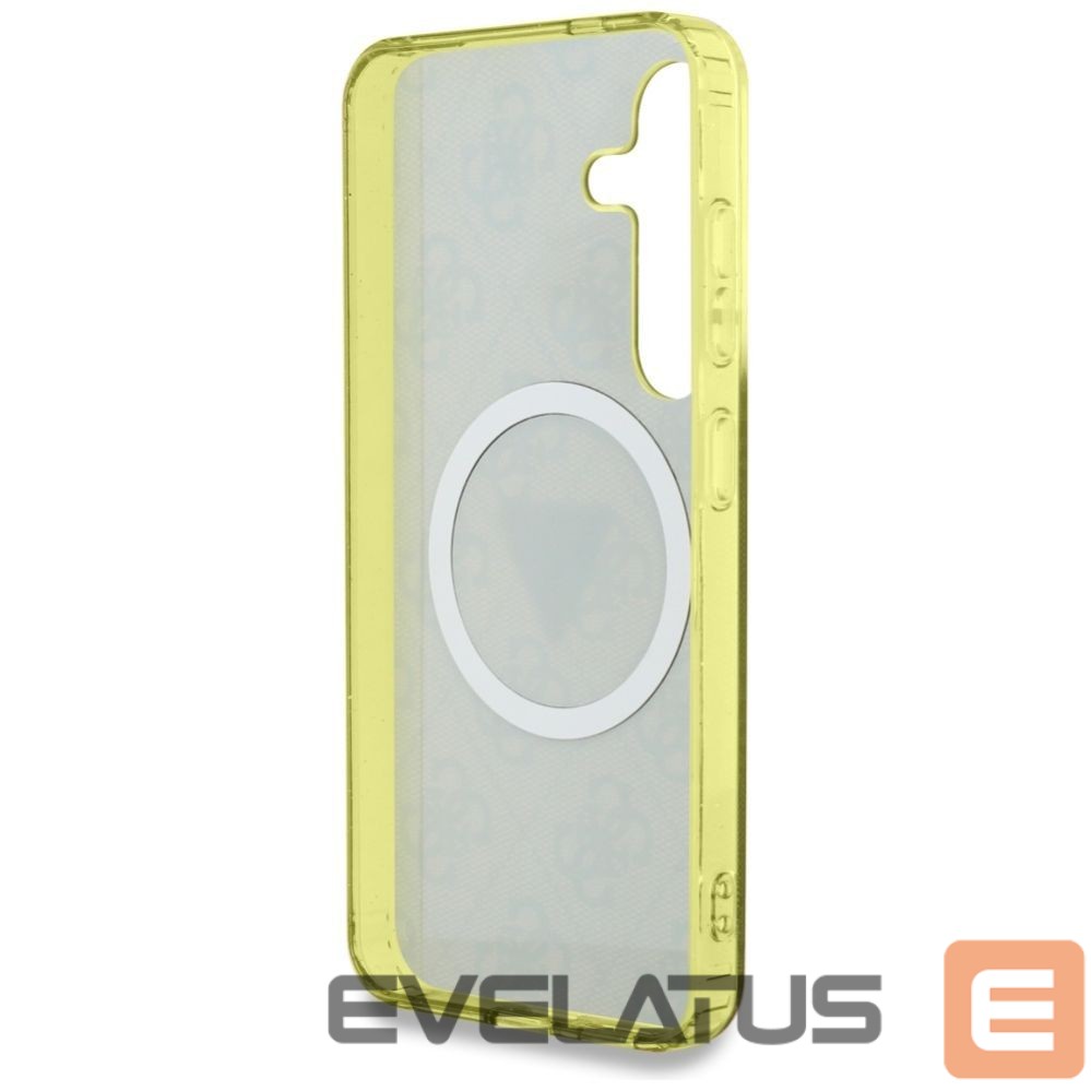 Muud kaubad Guess Guess 4G Glitter Triangle Buttons MagSafe Case for Samsung Galaxy S25 Brown