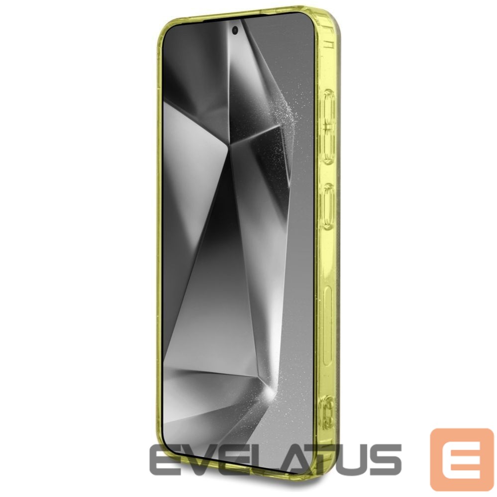 Muud kaubad Guess Guess 4G Glitter Triangle Buttons MagSafe Case for Samsung Galaxy S25 Brown