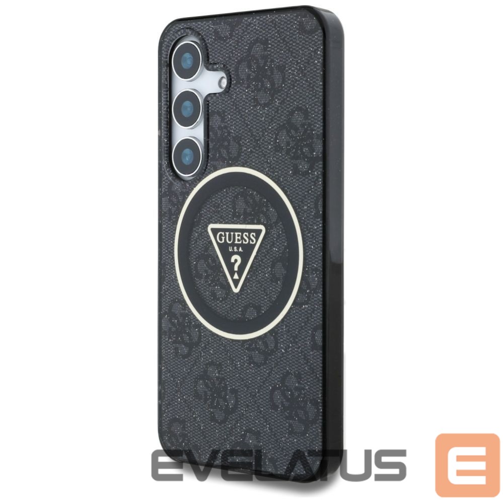 Other goods Guess Guess 4G Glitter Triangle Buttons MagSafe Case for Samsung Galaxy S25 Plus Black