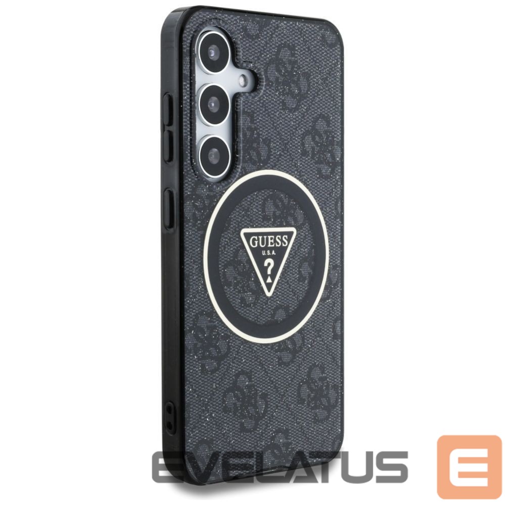 Other goods Guess Guess 4G Glitter Triangle Buttons MagSafe Case for Samsung Galaxy S25 Plus Black