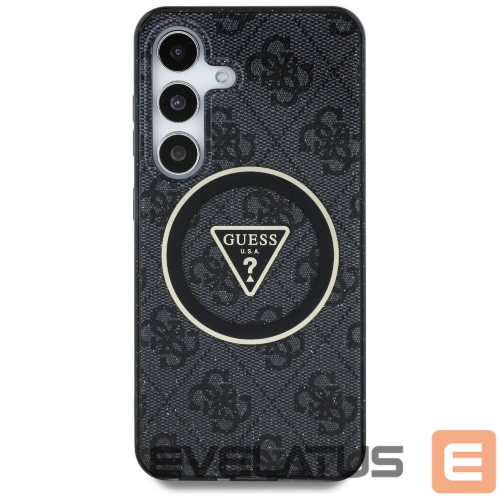 Other goods Guess Guess 4G Glitter Triangle Buttons MagSafe Case for Samsung Galaxy S25 Plus Black