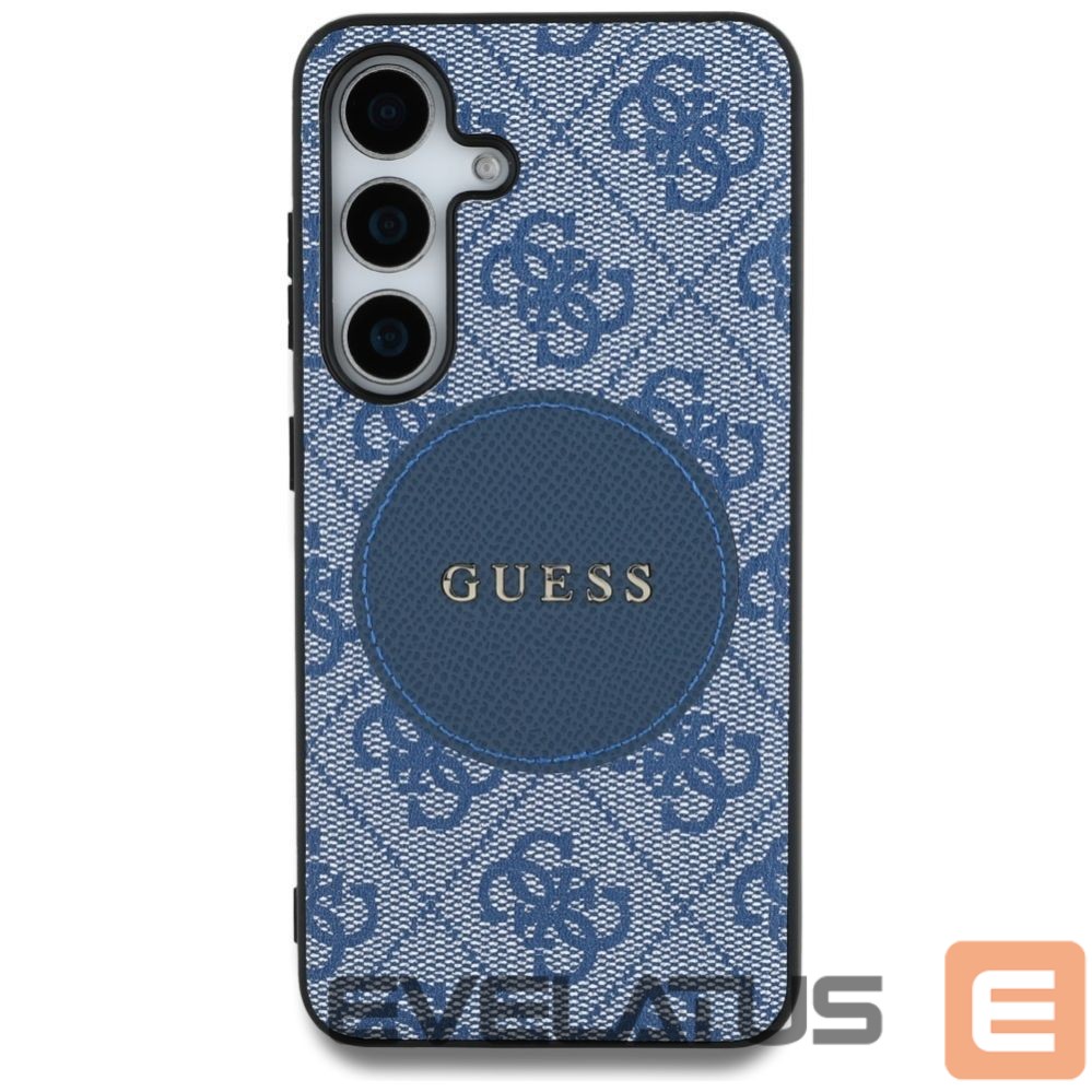 Muud kaubad Guess Guess 4G Round Patch Classic Logo MagSafe case for Samsung Galaxy S25 Plus blue