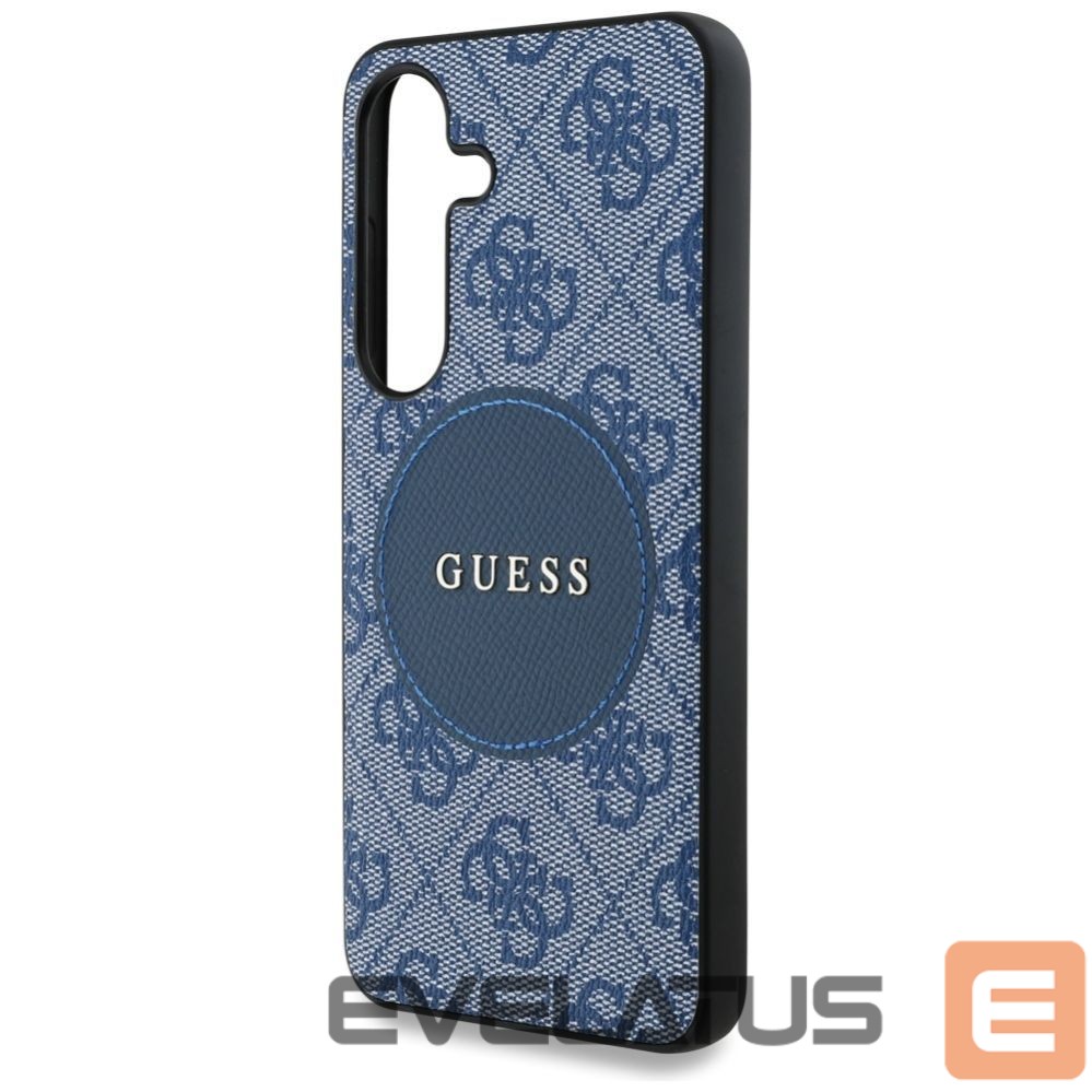Muud kaubad Guess Guess 4G Round Patch Classic Logo MagSafe case for Samsung Galaxy S25 Plus blue