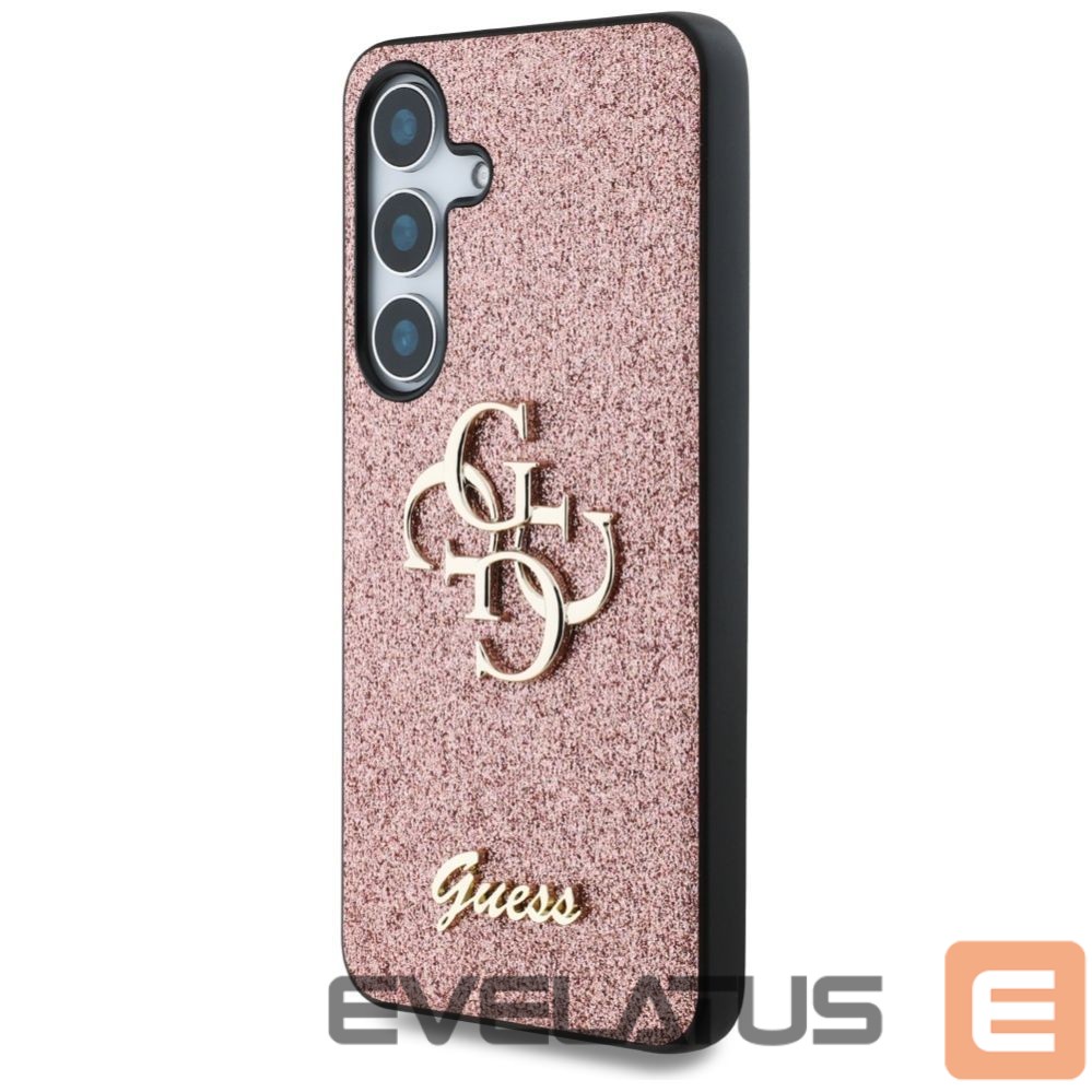 Muud kaubad Guess Guess Fixed Glitter Big 4G Metal Logo Case for Samsung Galaxy S25 Pink