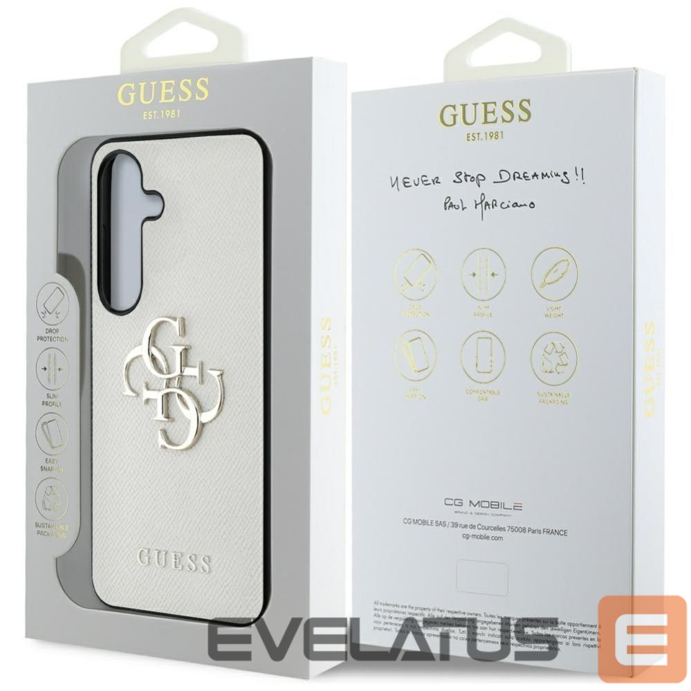 Muud kaubad Guess Guess Grained Big 4G Logo Small Classic Logo case for Samsung Galaxy S25 beige